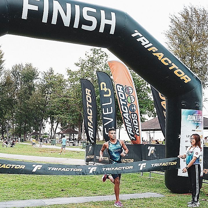 TriFactor athletes at the finish